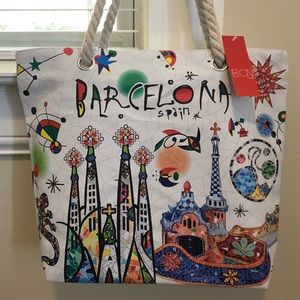 New Barcelona Spain Summer Tote Bag